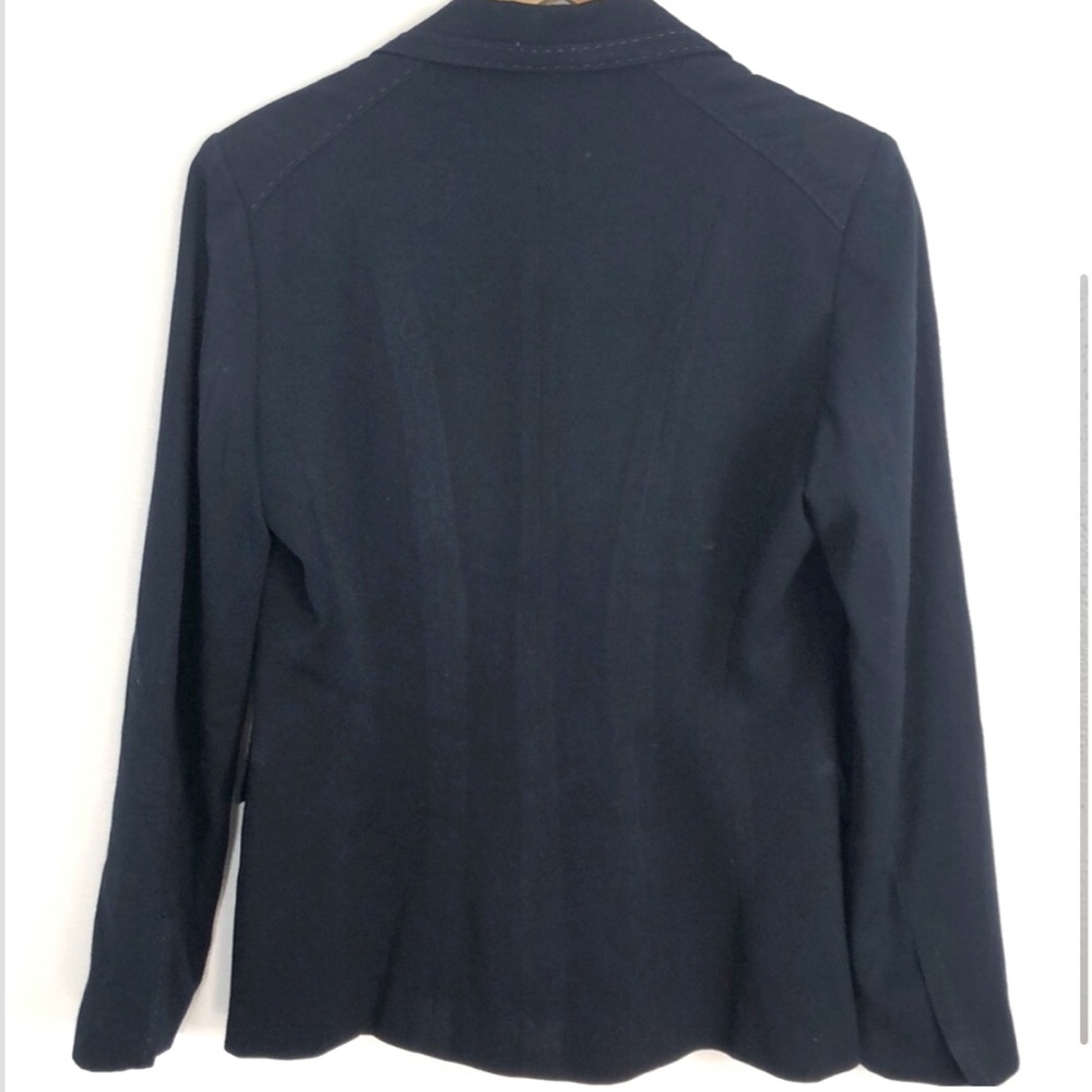 Larry Levine blazer black one button size 4 - Picture 2 of 2